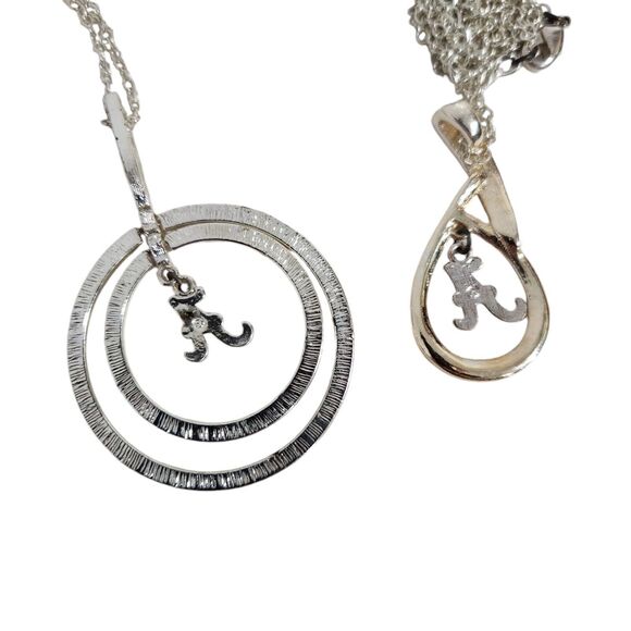 ALABAMA CRIMSON TIDE CHAIN PENDANT NECKLACE JEWLERY SET SILVER RED A ROLL TIDE - Picture 2 of 4